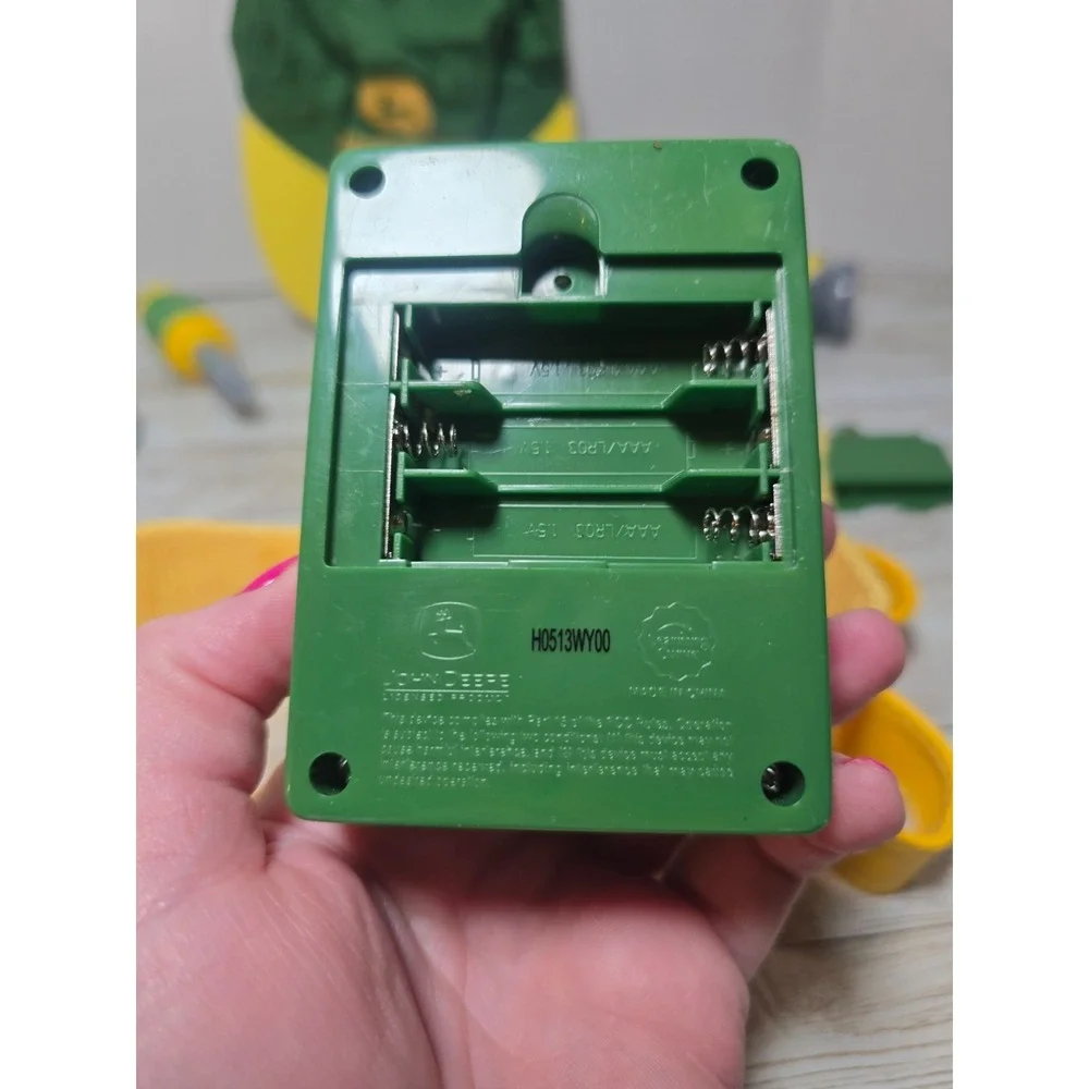 John Deere Kids Toy Lot Ertl Tool Box‎ & Talking Tool Belt w/ Tools Hat VIDEO